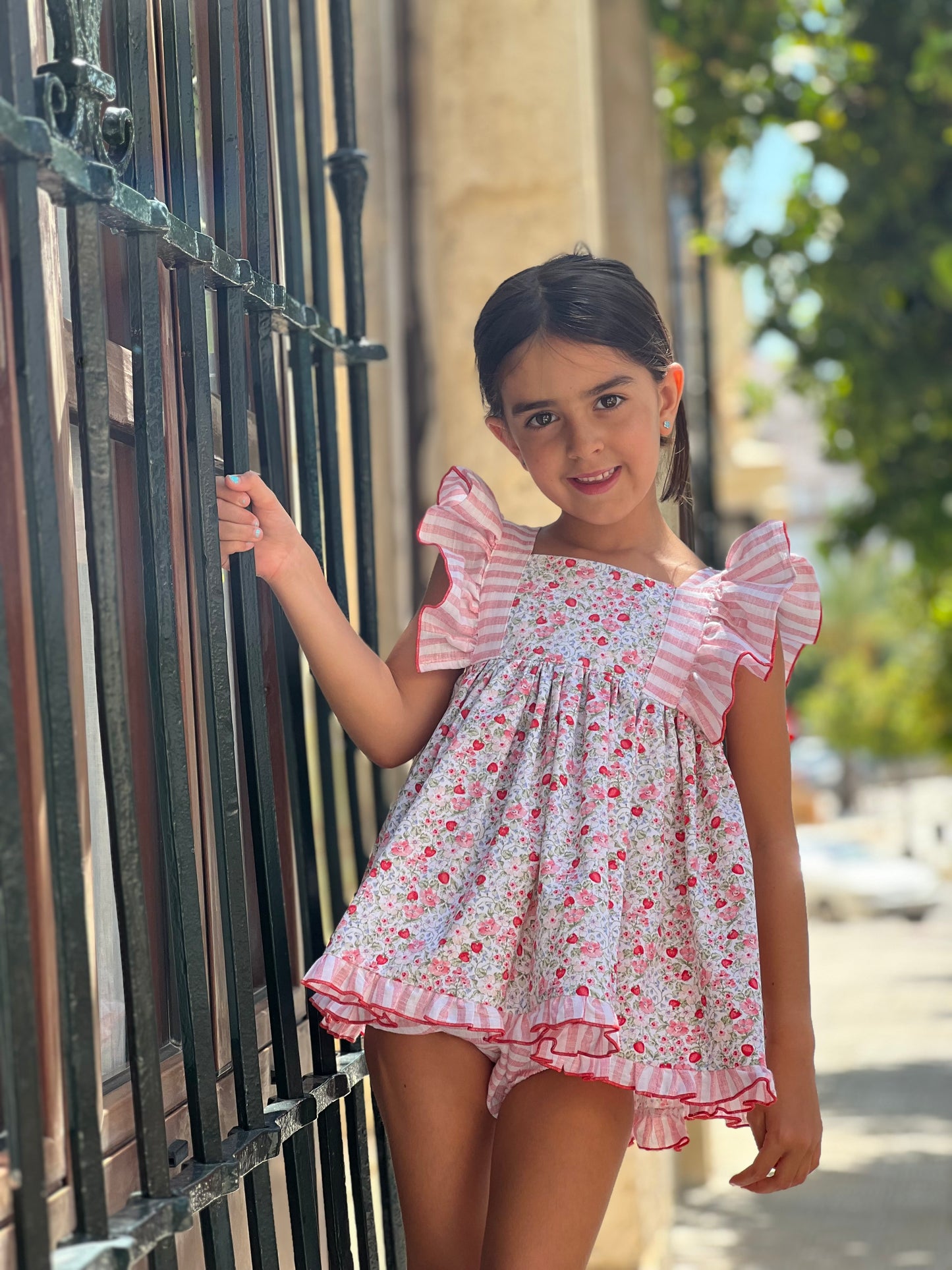 Summer Strawberry Baby Dress
