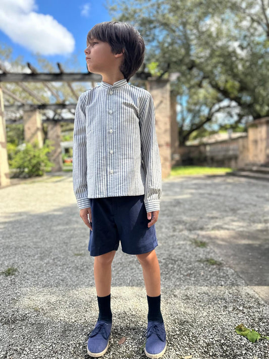 Velvet Stripes Boy's Set