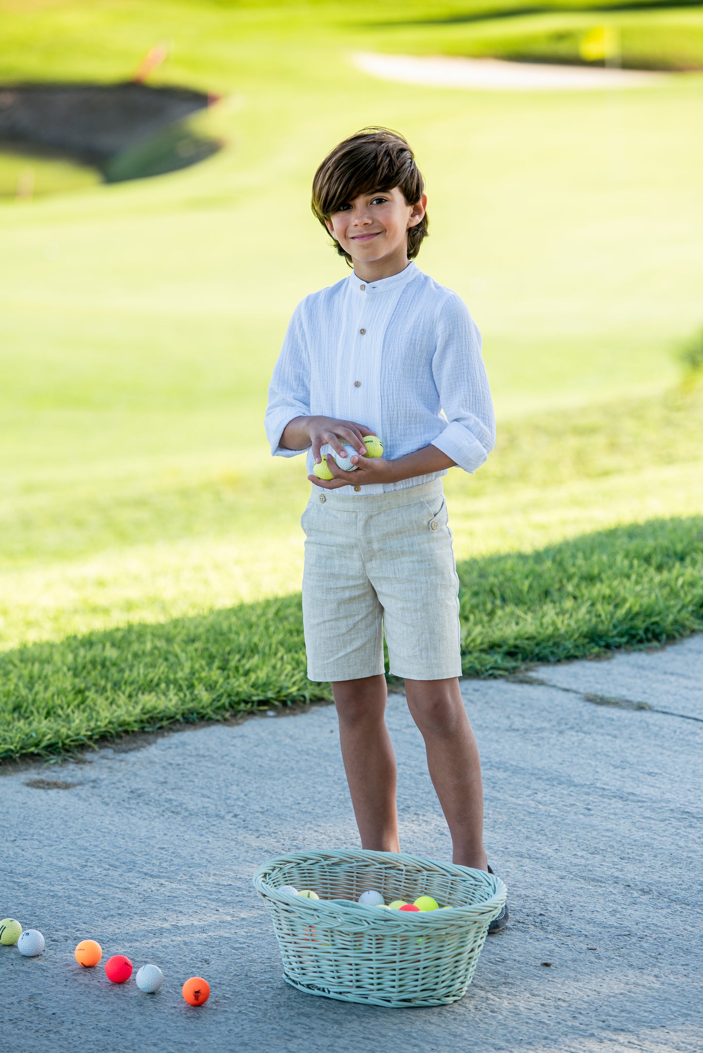 Elegant Linen Boy's Set
