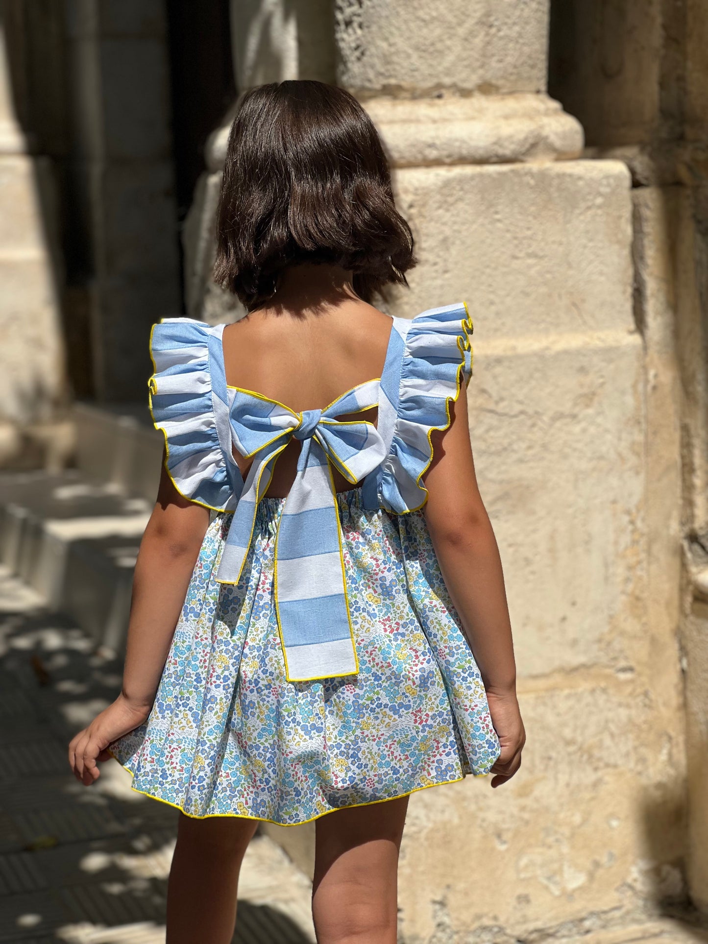 Girl's Dress with Small Flowers