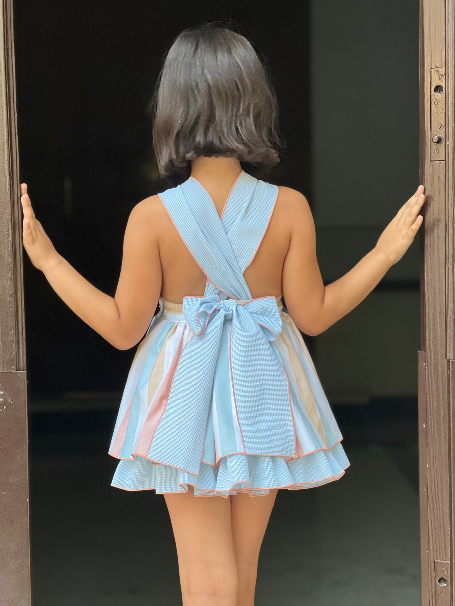 Girls' Striped Summer Dress
