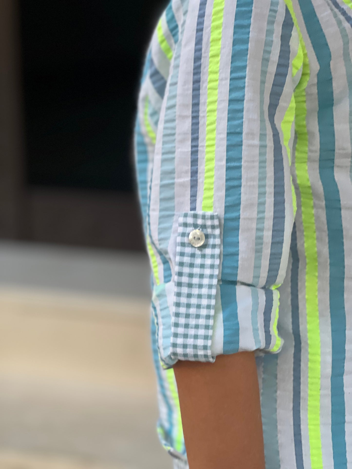 Neon Striped Boy's Set