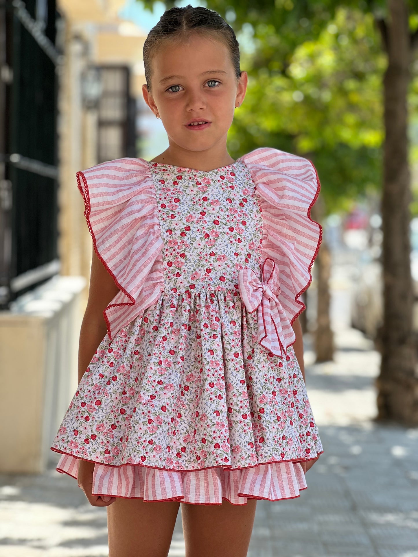 Girls' Summer Strawberry Dress