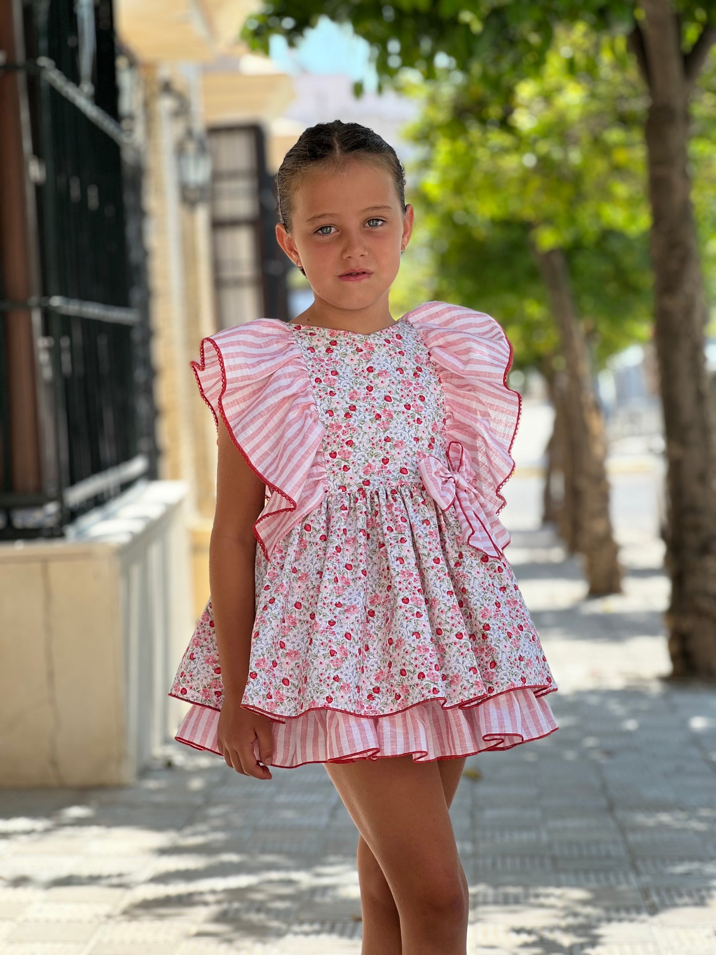 Girls' Summer Strawberry Dress