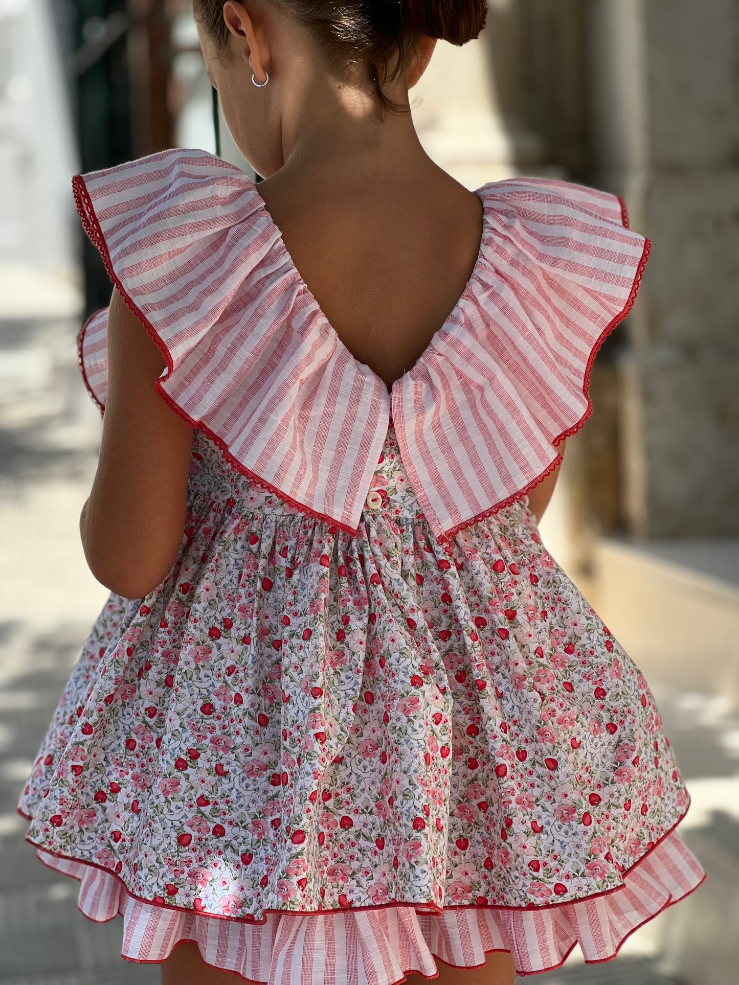 Girls' Summer Strawberry Dress