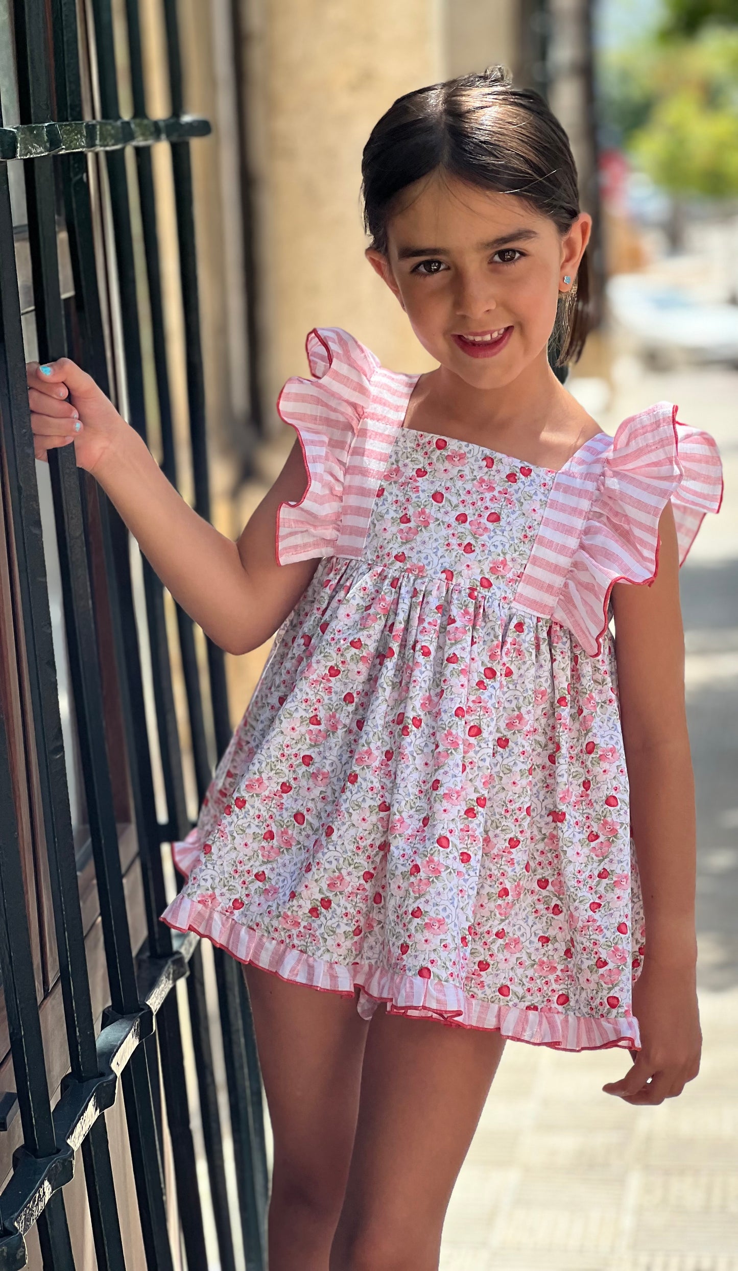 Summer Strawberry Baby Dress