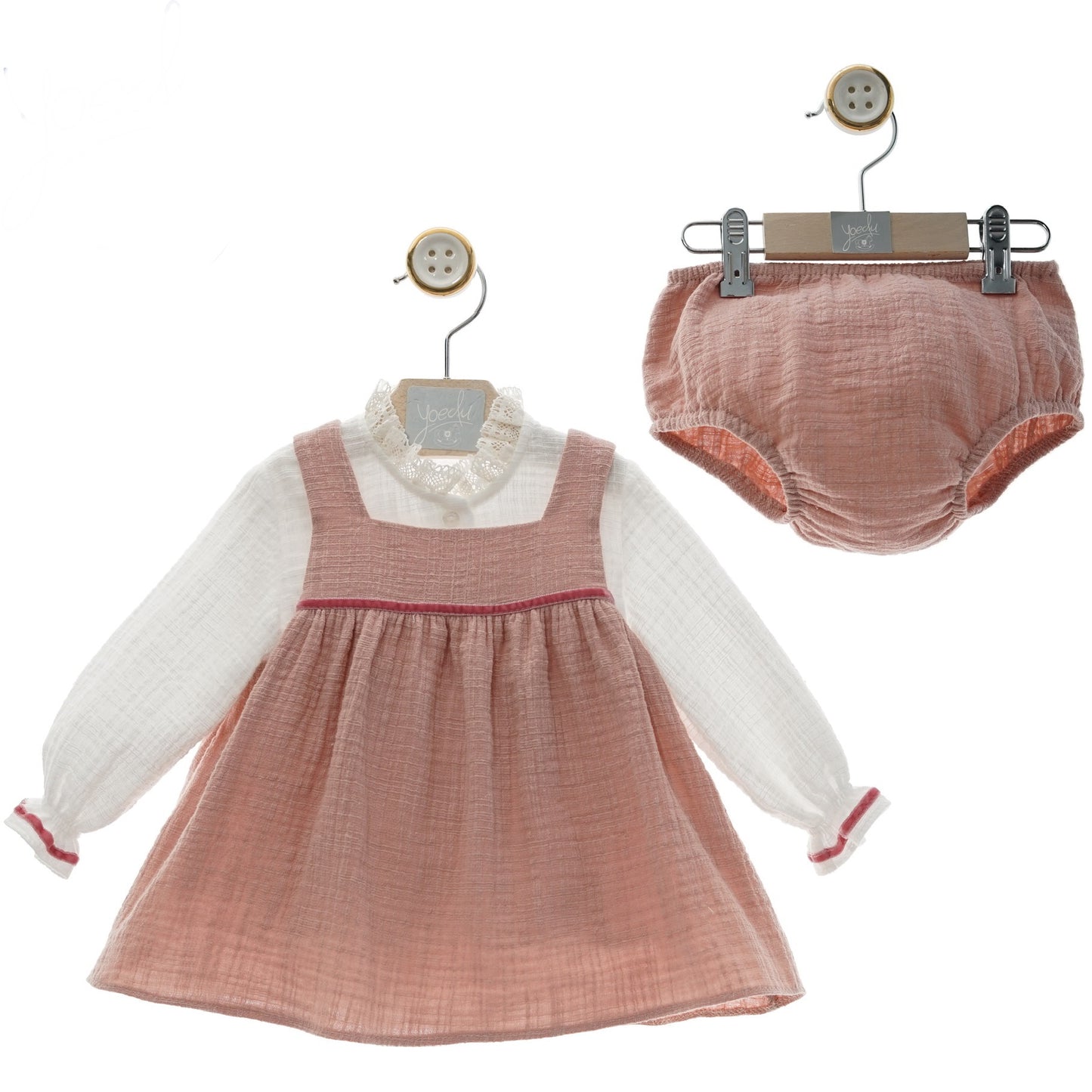 Old Pink Baby Set