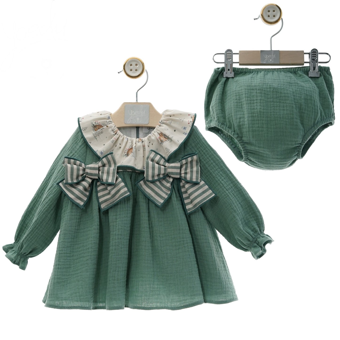 Green Autumn Girl's Dress