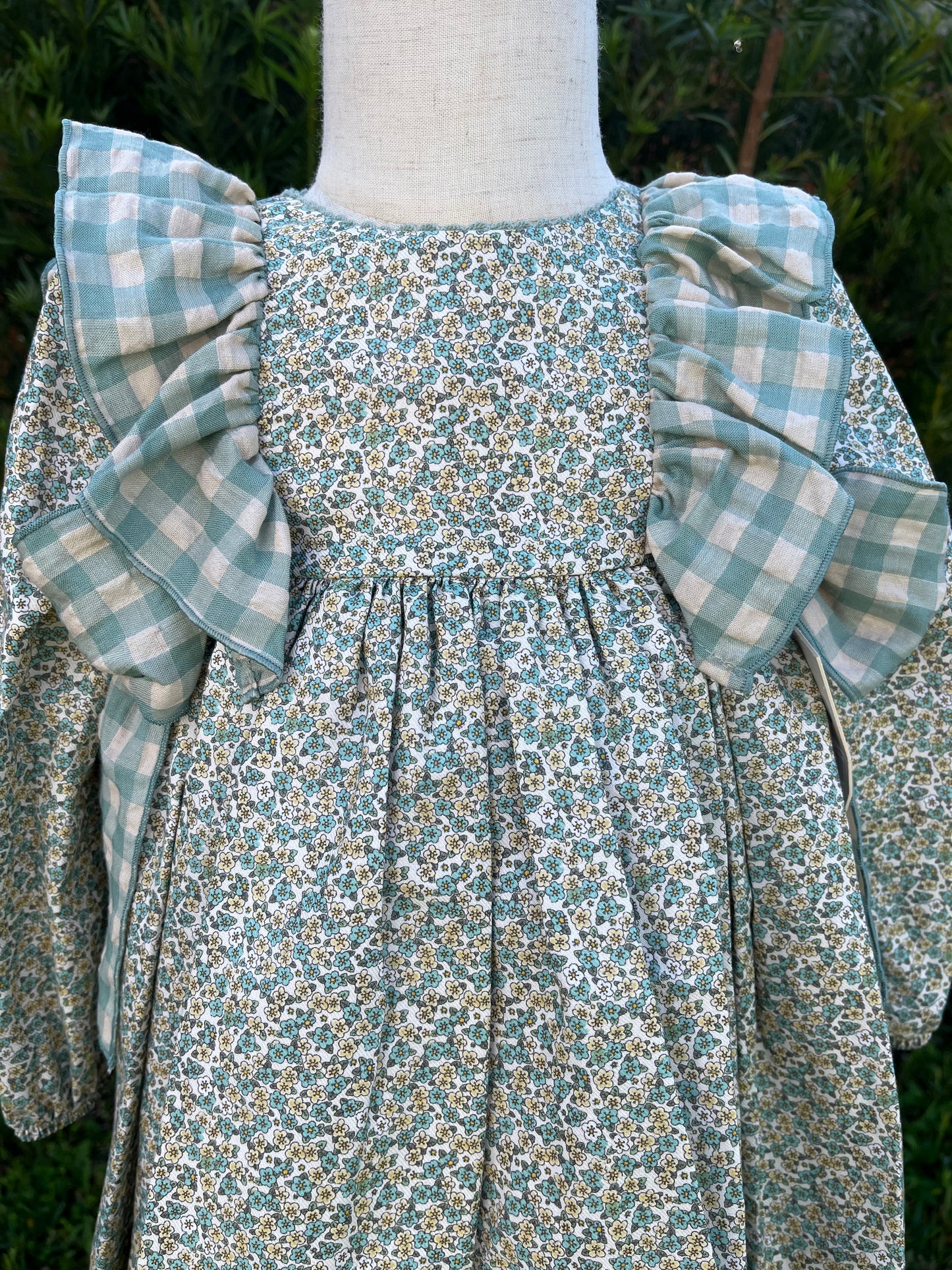 Mint Blossom Baby Dress