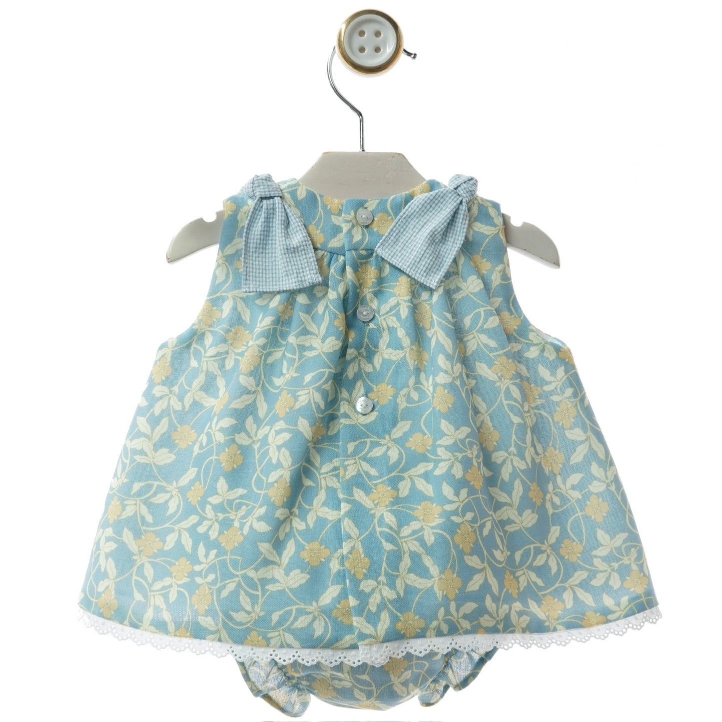 Turquoise Leaf Dress for Girls