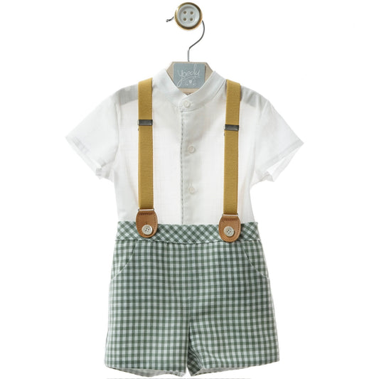 Boy's Set with Suspenders