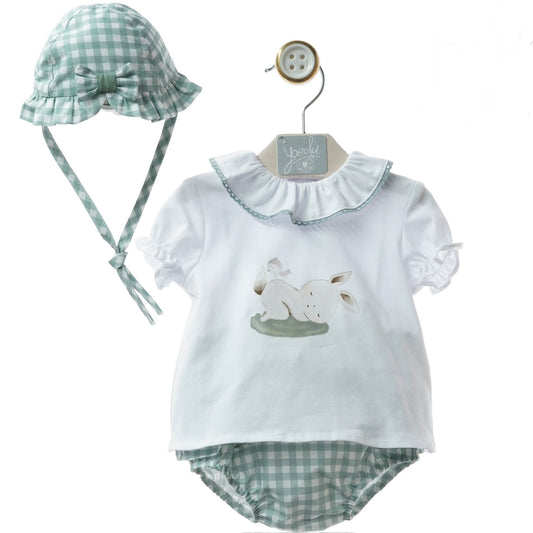 Sleeping Bunny Girls’ Set with Hat