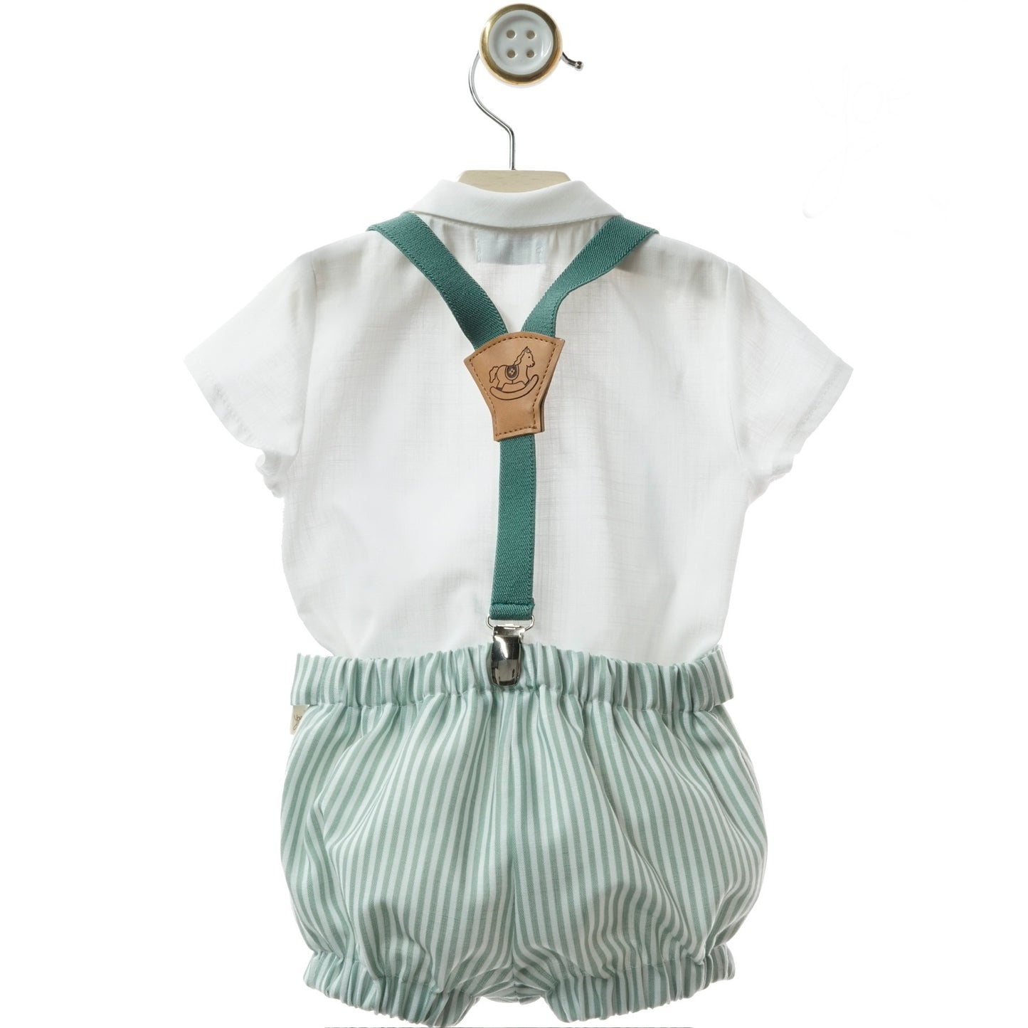 Boys' Green Striped Outfit