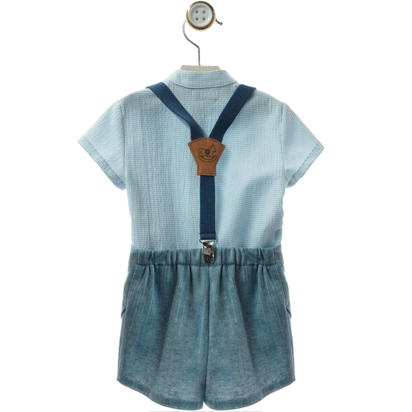 Boys' Blue Suspender Set
