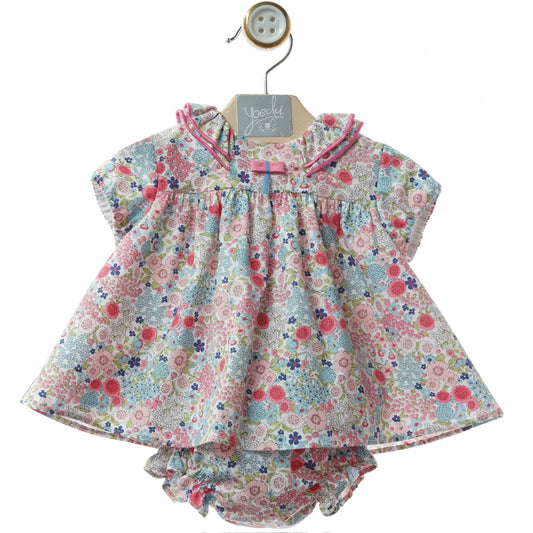 Pink Tiny Floral Baby Dress
