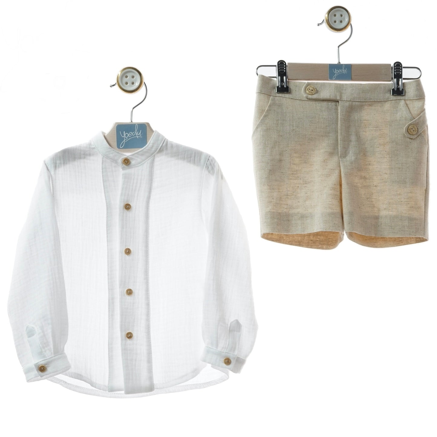 Elegant Linen Boy's Set