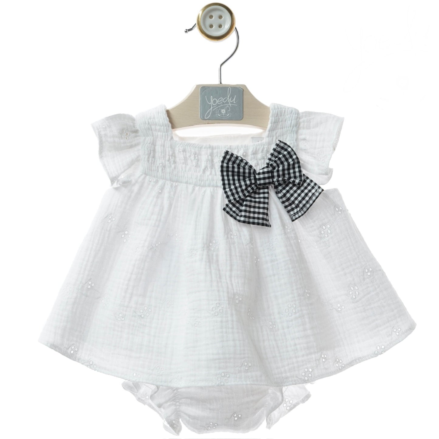 White Dress with a Little Bow