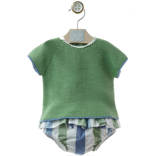 Striped Knit Set for Girl