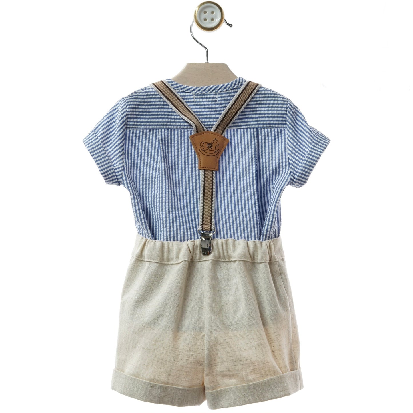 Nautical Boy's Set with Suspenders