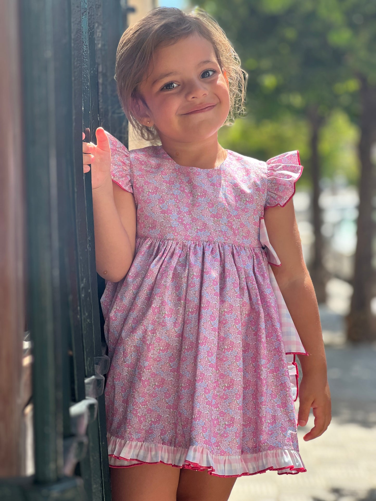 Baby Dress with Little Pink Flowers