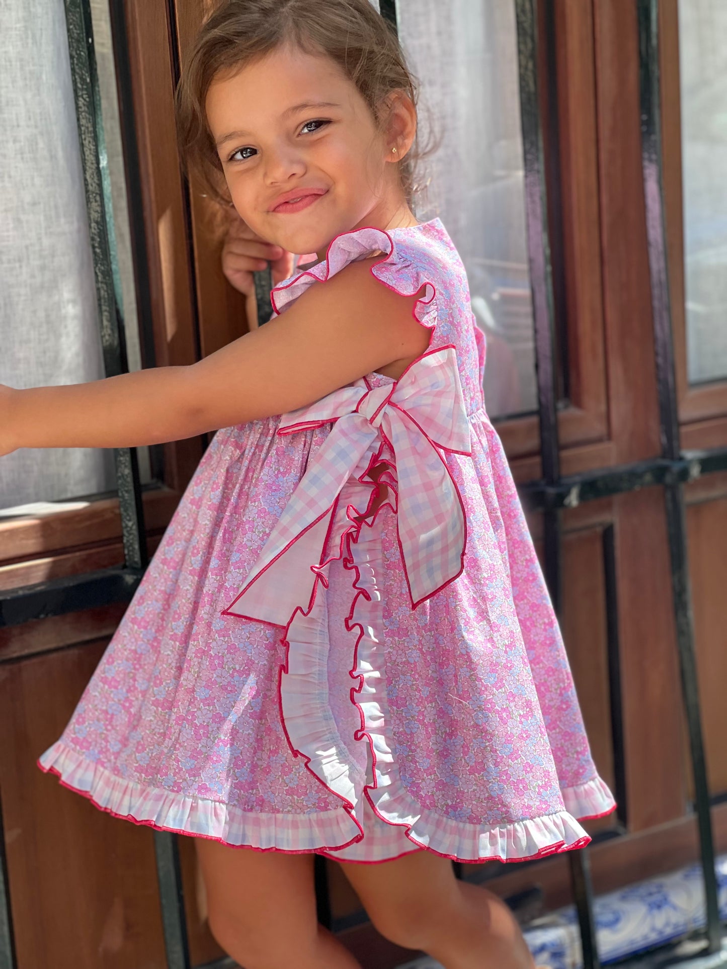 Baby Dress with Little Pink Flowers