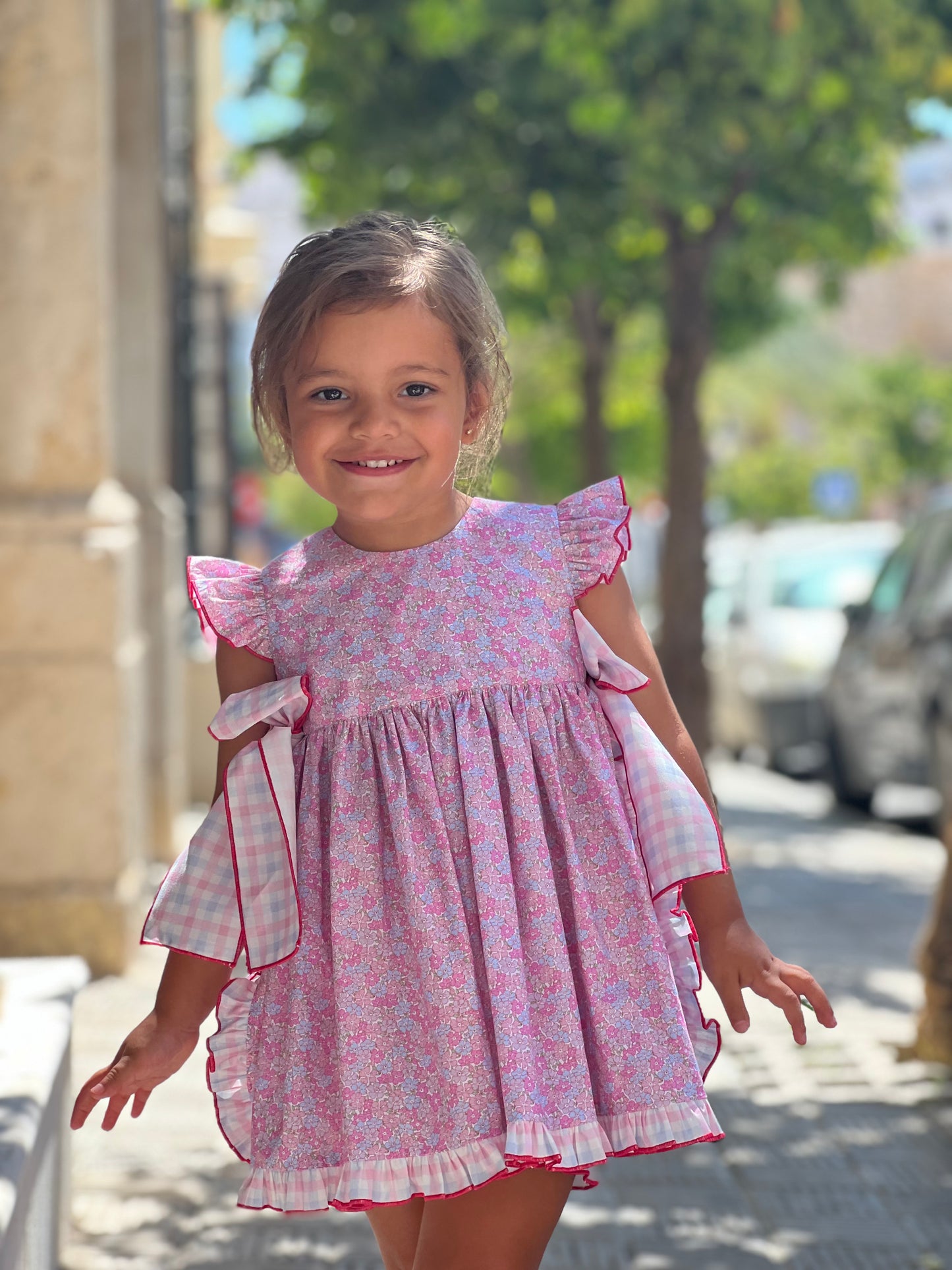 Baby Dress with Little Pink Flowers