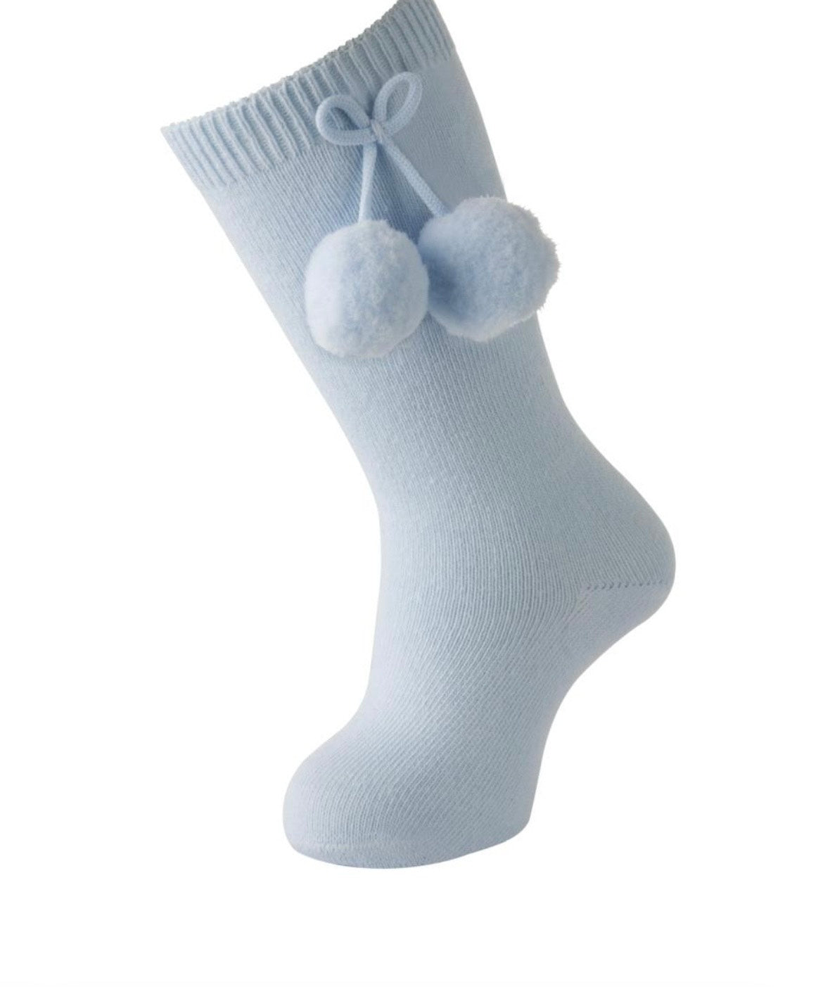 Knee High Socks with Pompoms