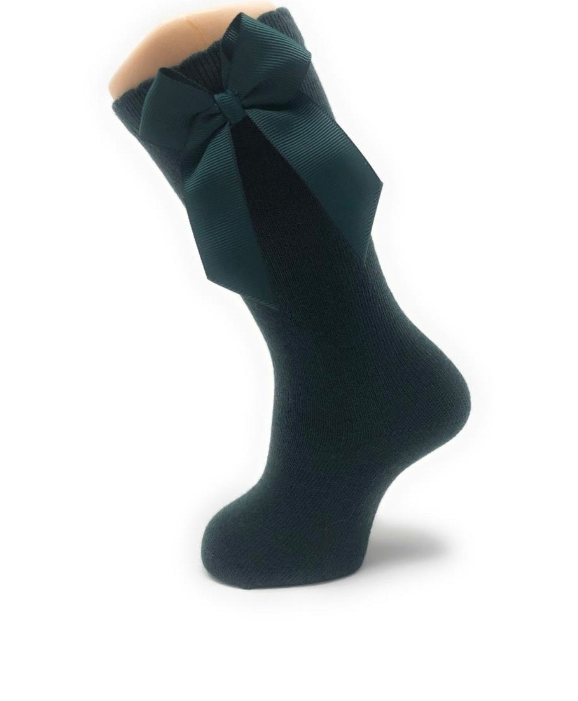 Knee High Socks with Gros Grain Bow