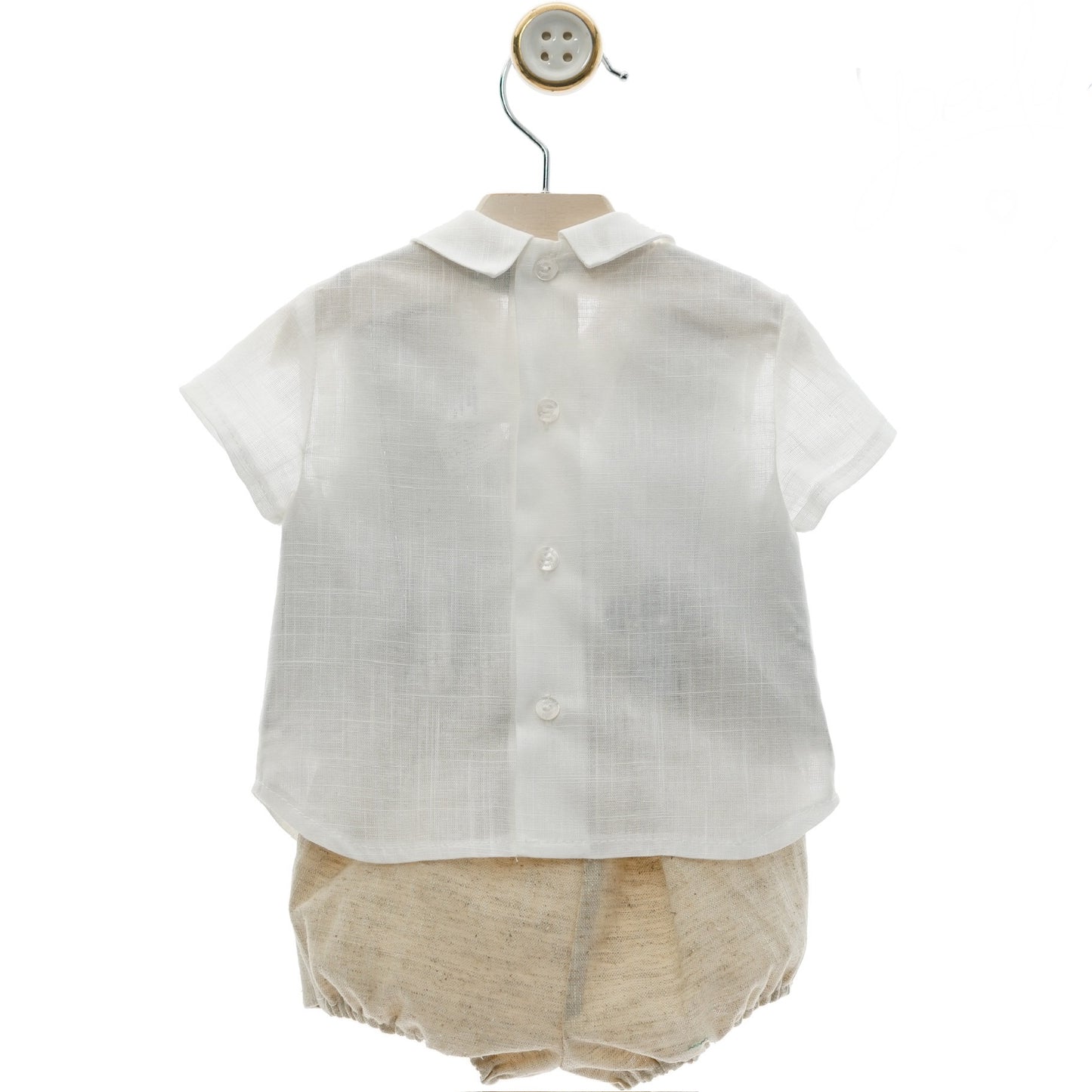 Elegant boy's set with green vest