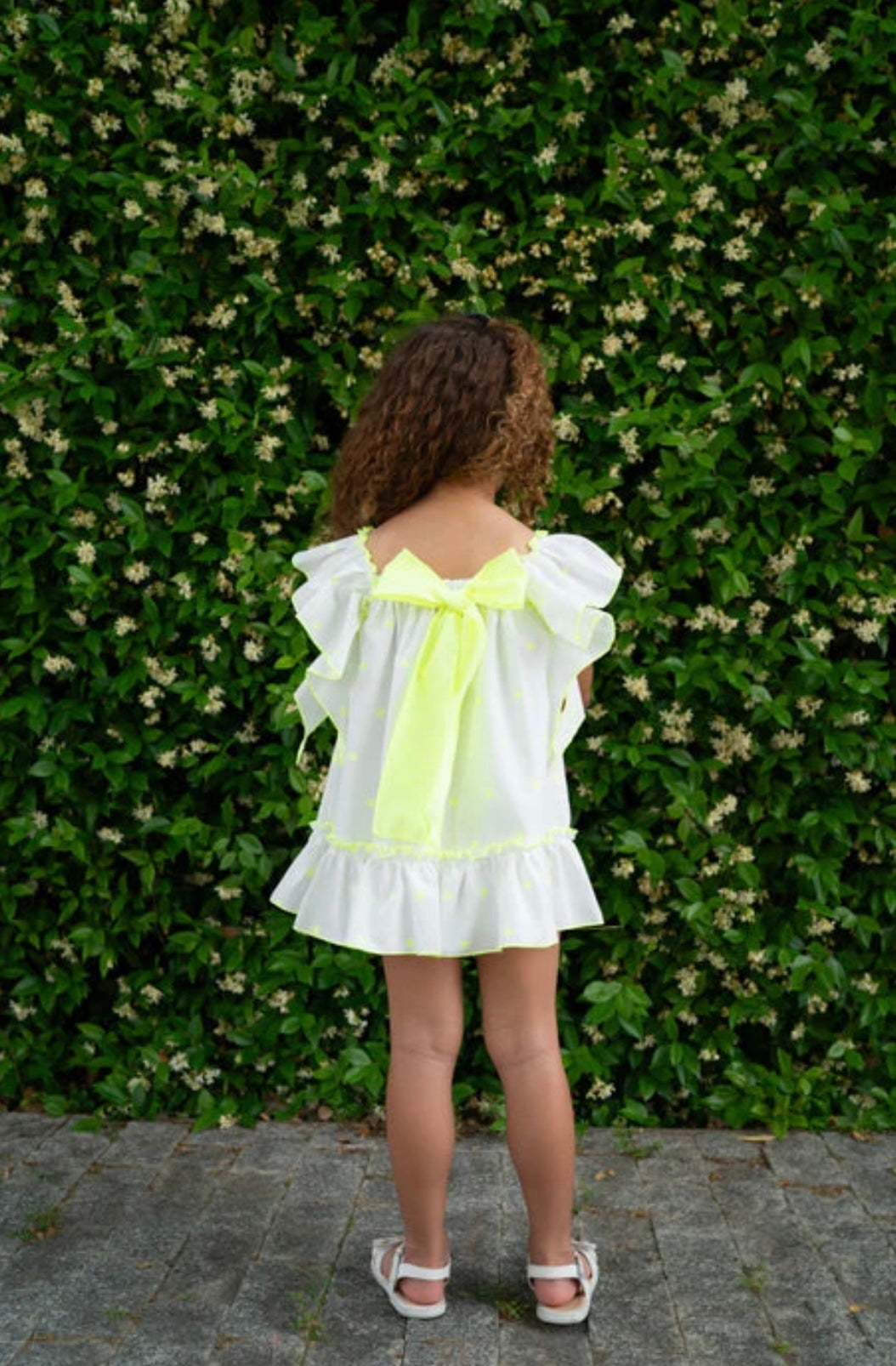 Girl's Dress with Neon Stars