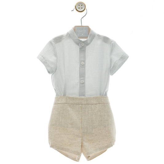 Refreshing shirt and shorts set